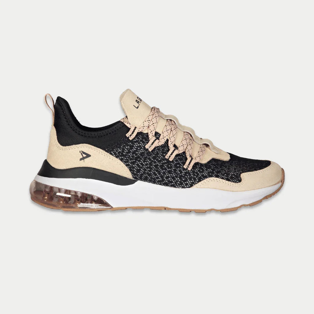 Zapatillas bajas LA Gear Runyon para mujer | Negro x Rosa
