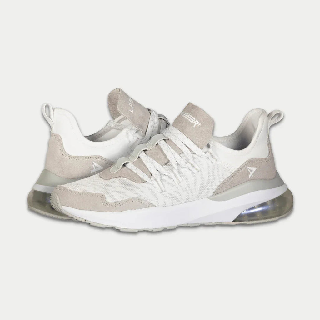 LA Gear Women's Runyon Lowtop | White x Gray
