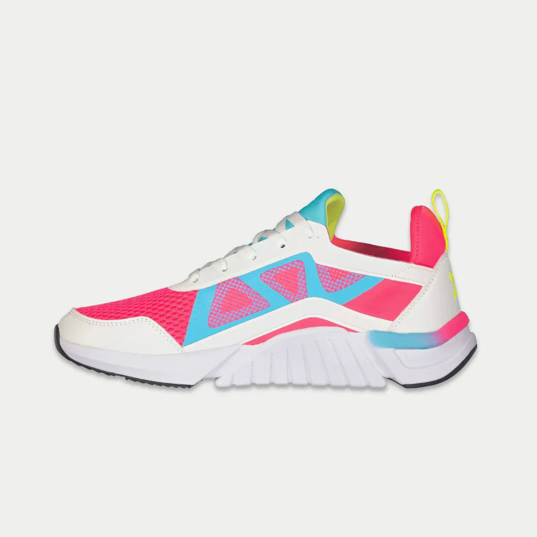 LA Gear Tarzana de caña baja para mujer | Blanco x Rosa