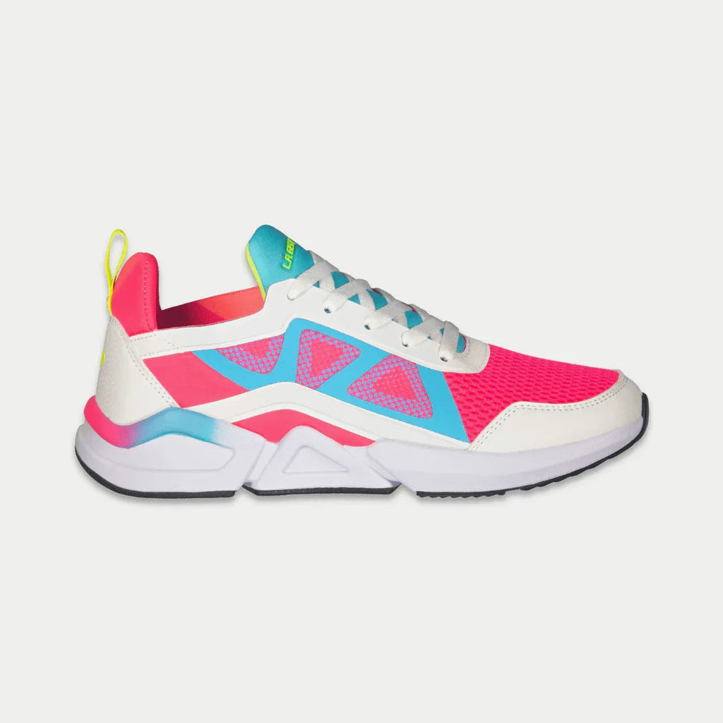 LA Gear Tarzana de caña baja para mujer | Blanco x Rosa