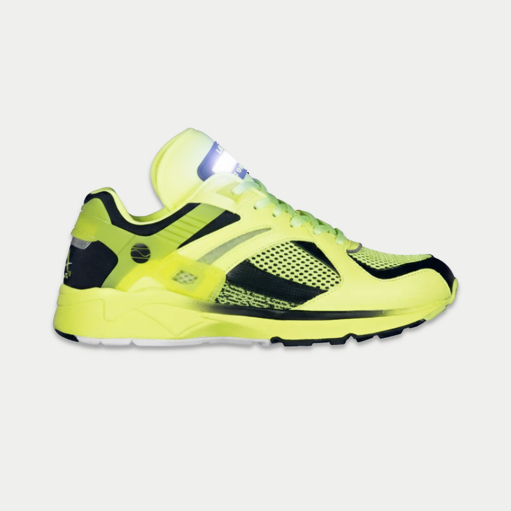 LA Gear para hombre Catapult Light-Up x Glow Lowtop | Amarillo neón x Negro
