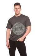 Camiseta gráfica de manga corta de viscosa de bambú/algodón orgánico para hombre "La vida es una aventura"