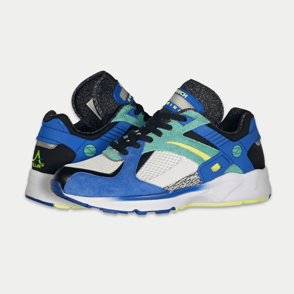 LA Gear Catapult Hombre Zapatillas Bajas con Luces | Azul x Verde