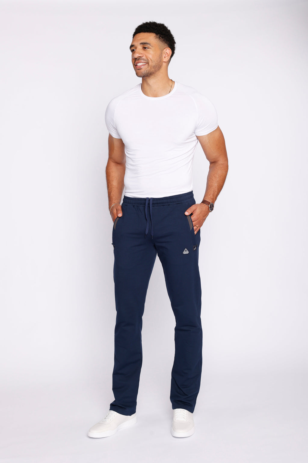 Pantalón de chándal deportivo de gran comodidad para todo el día - Recto (Talla alta)
