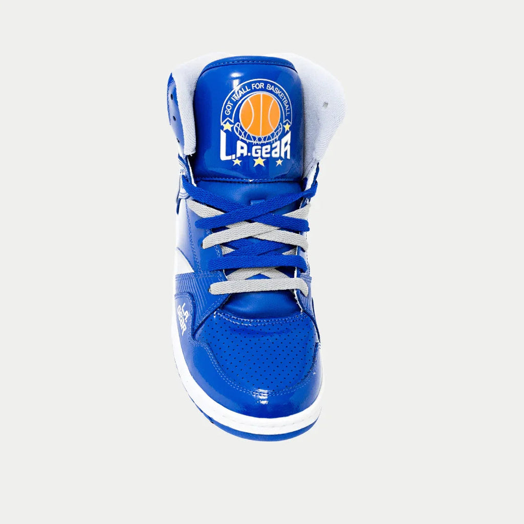 Zapatillas altas retro LA Gear Star Shooter para hombre | Azul