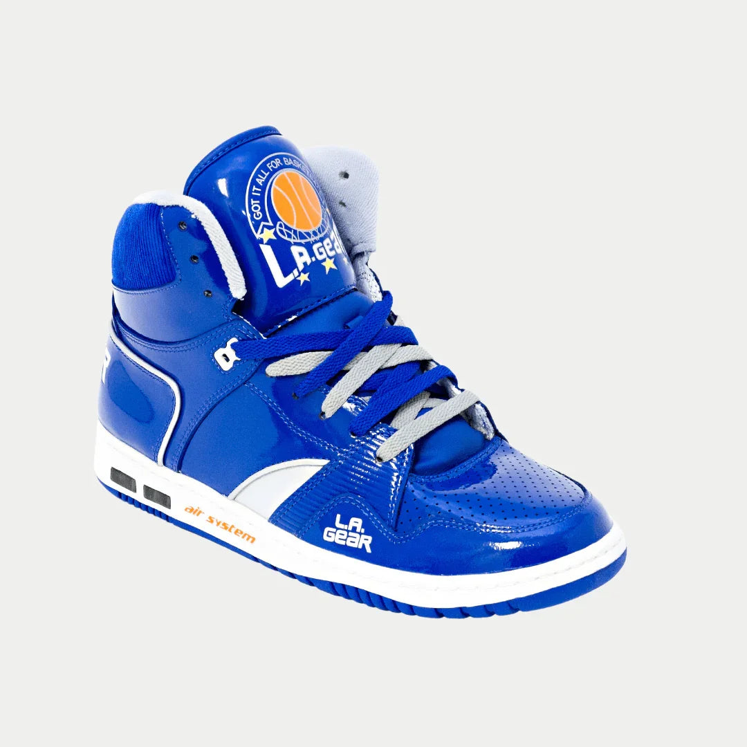 Zapatillas altas retro LA Gear Star Shooter para hombre | Azul