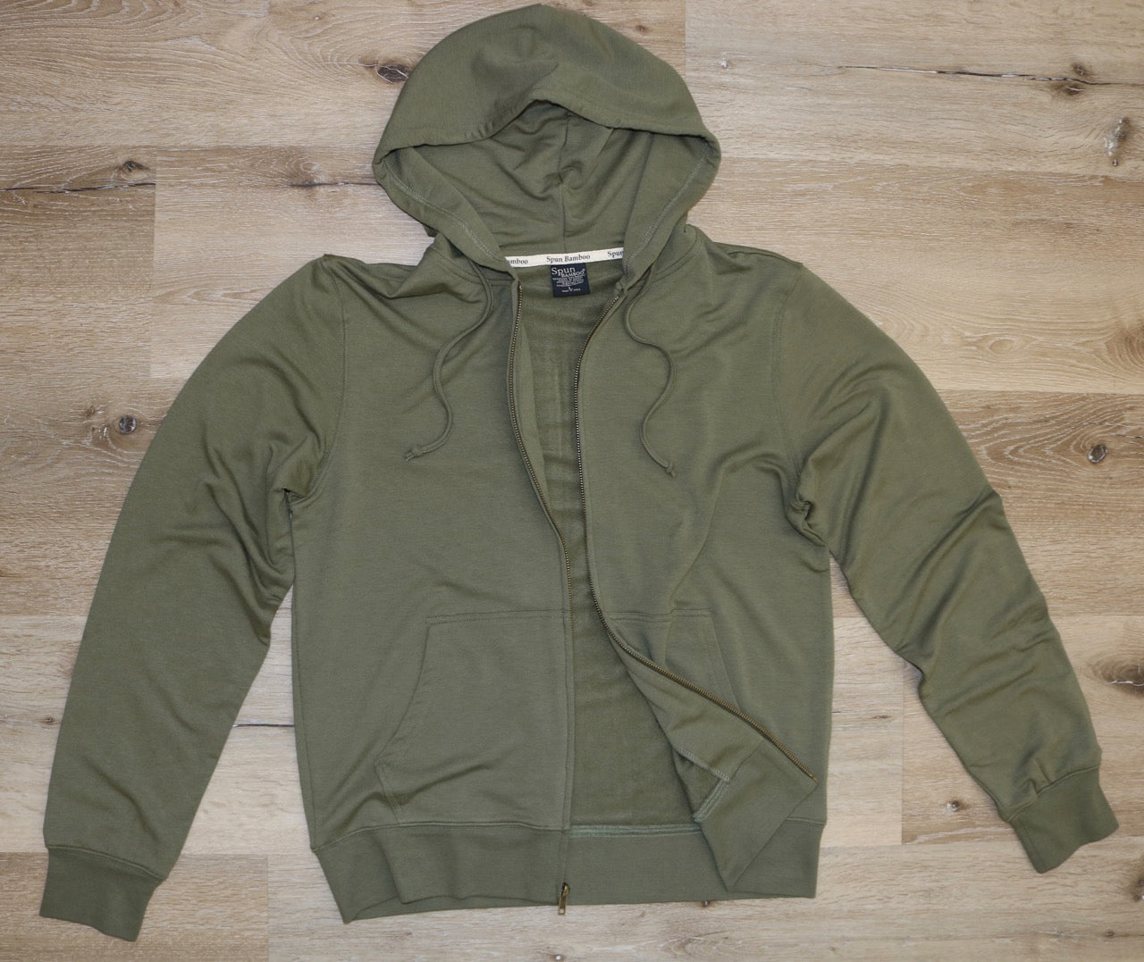 Sudadera con capucha y cremallera completa Eco-Smart de viscosa de bambú para hombre