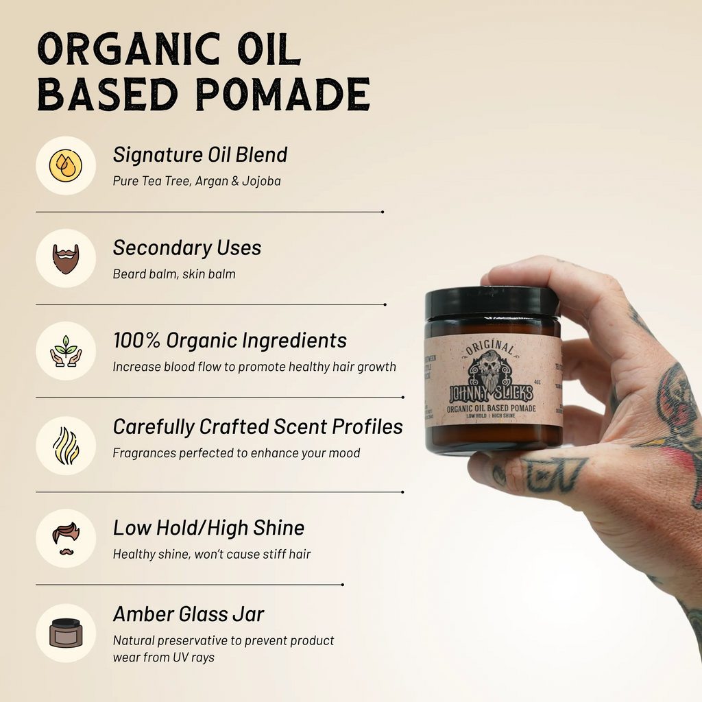 Pomada orgánica a base de aceite