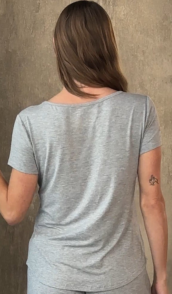 Conjunto Lounge de Bambú para Mujer - Camiseta Lounge + Shorts Lounge