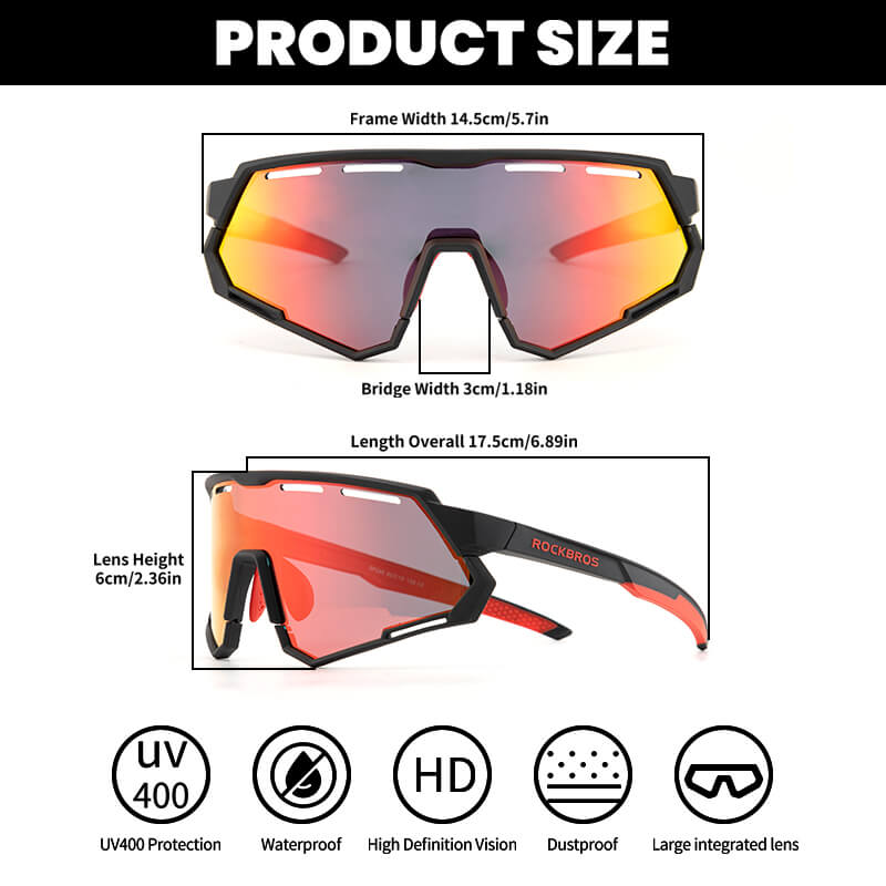 Gafas de Ciclismo de Doble Lente – Lentes Fotocromáticas y Polarizadas