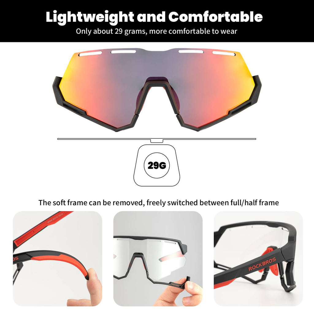 Gafas de Ciclismo de Doble Lente – Lentes Fotocromáticas y Polarizadas