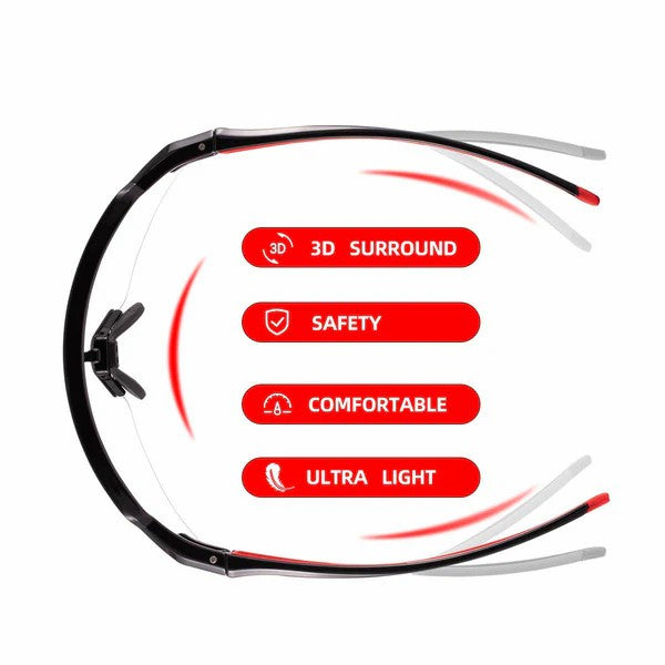 Gafas de sol fotocromáticas de medio armazón para ciclismo