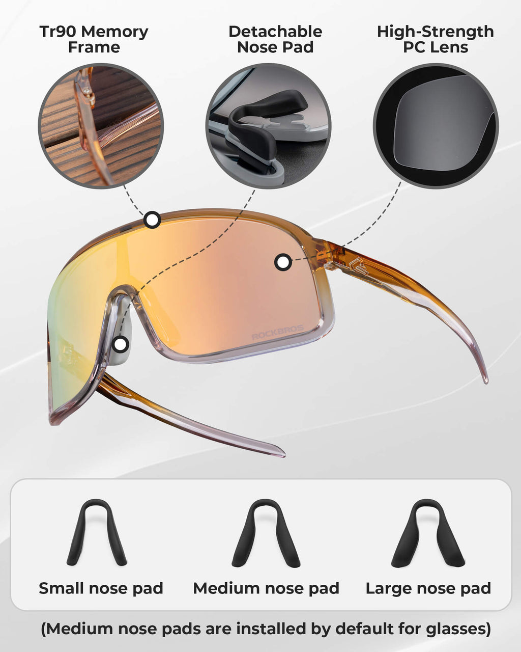Gafas de Ciclismo Fotocromáticas con Antivaho y Protección UV