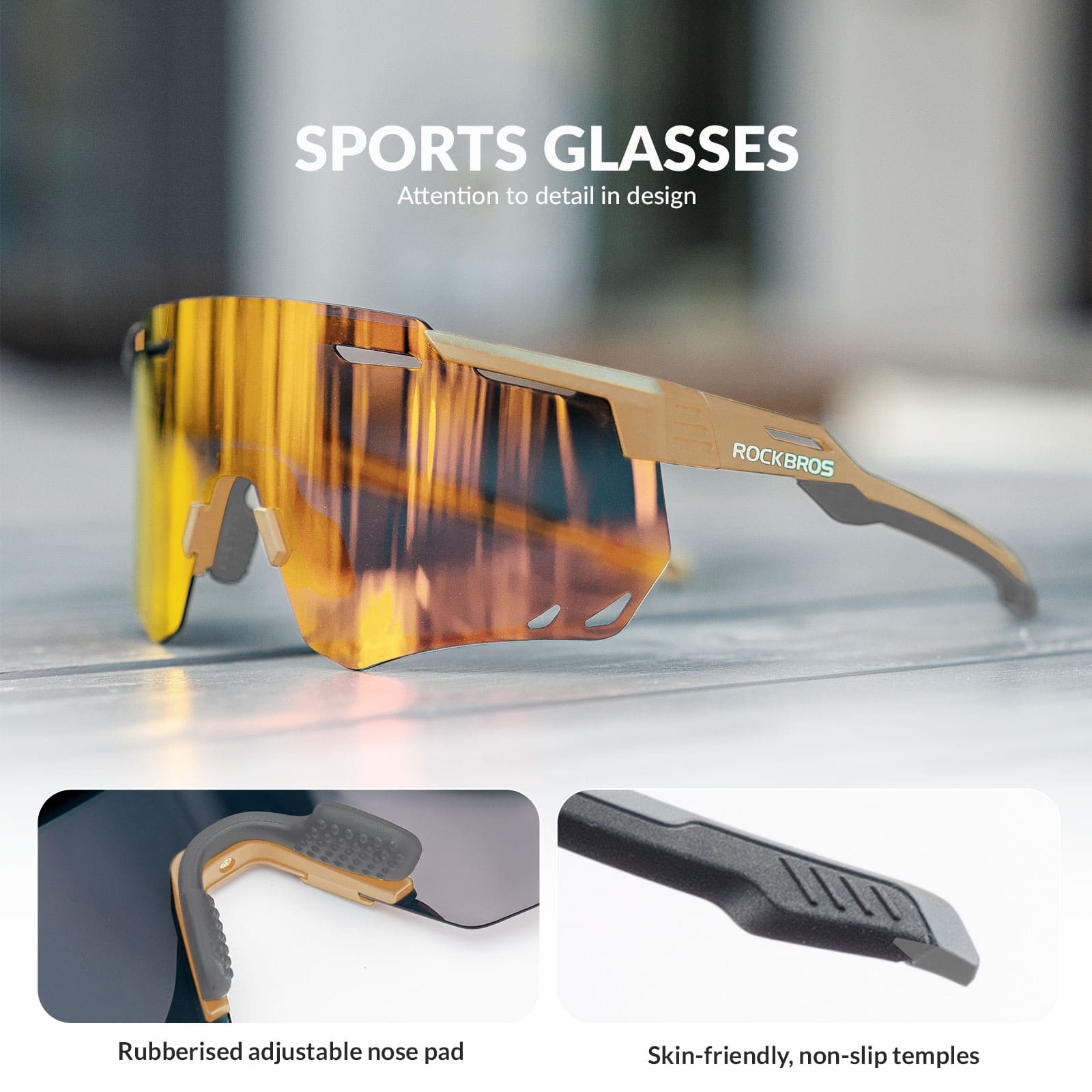 Gafas de ciclismo fotocromáticas cortavientos