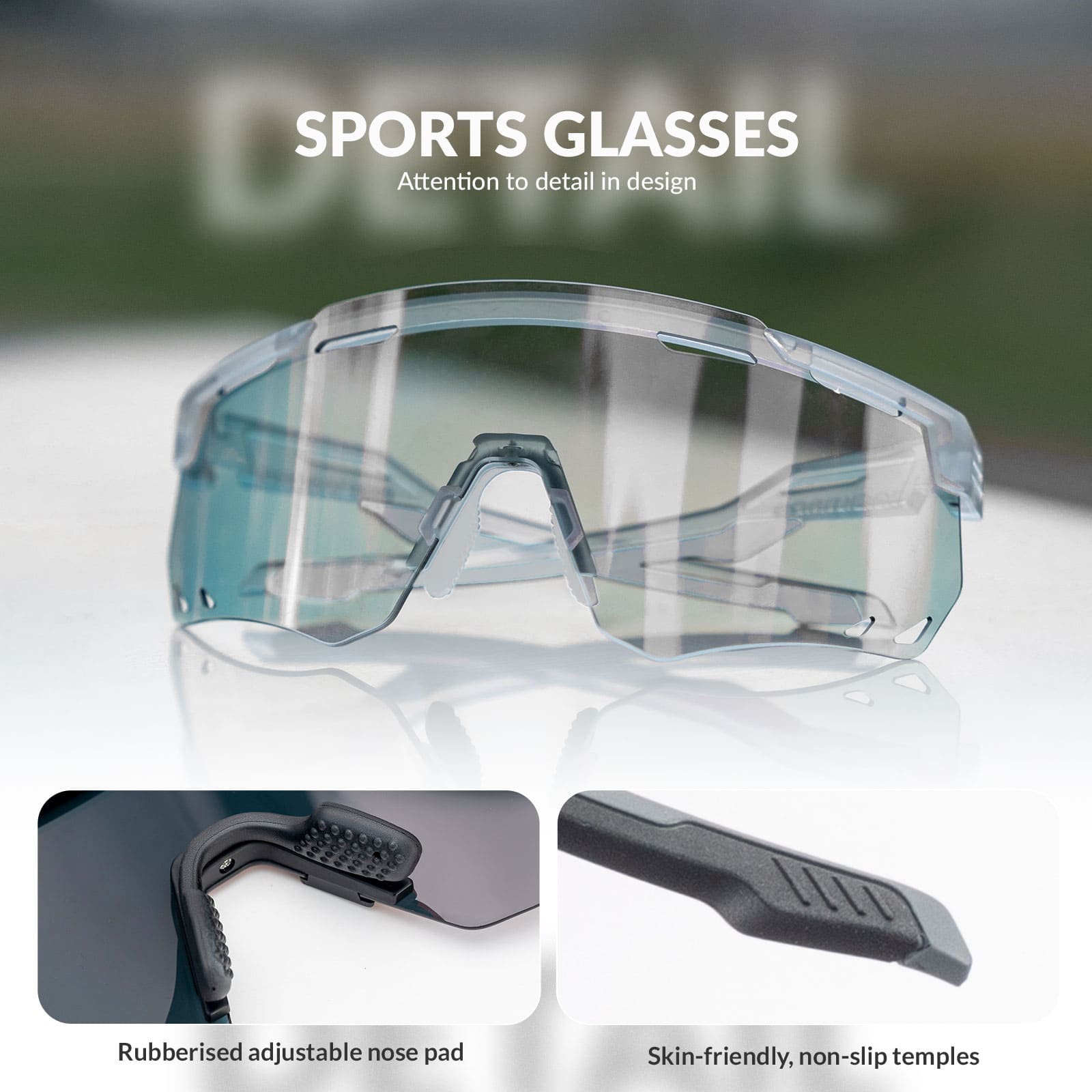 Gafas de ciclismo fotocromáticas cortavientos