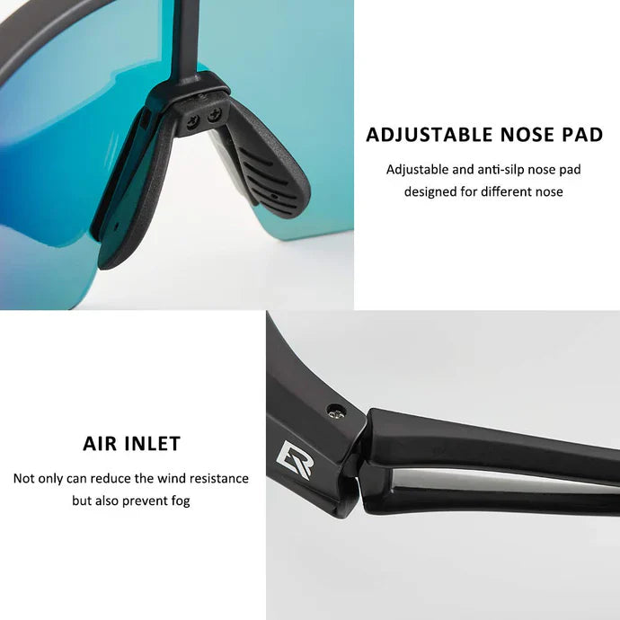 Gafas de sol polarizadas para ciclismo, protección UV, gafas deportivas