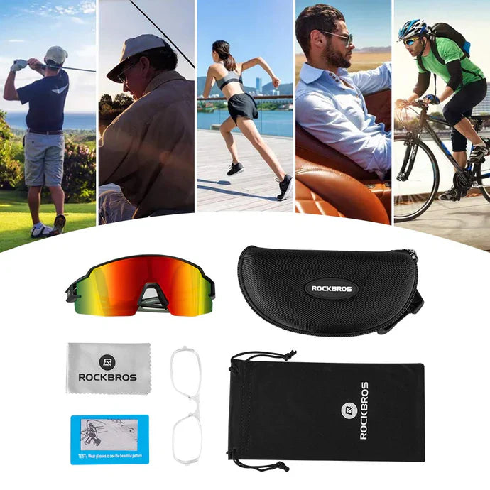 Gafas de sol polarizadas para ciclismo, protección UV, gafas deportivas