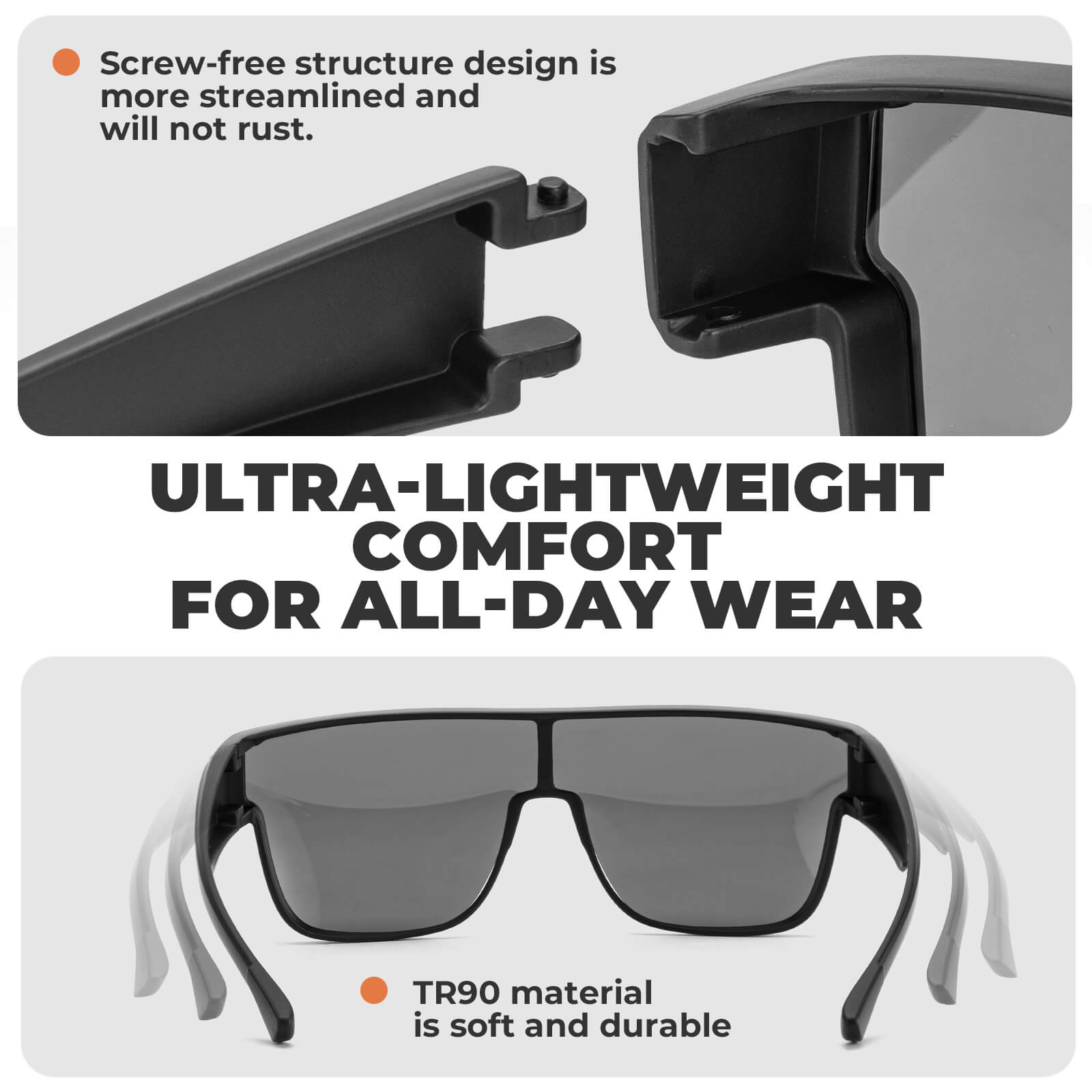 Gafas de sol polarizadas para llevar sobre las gafas