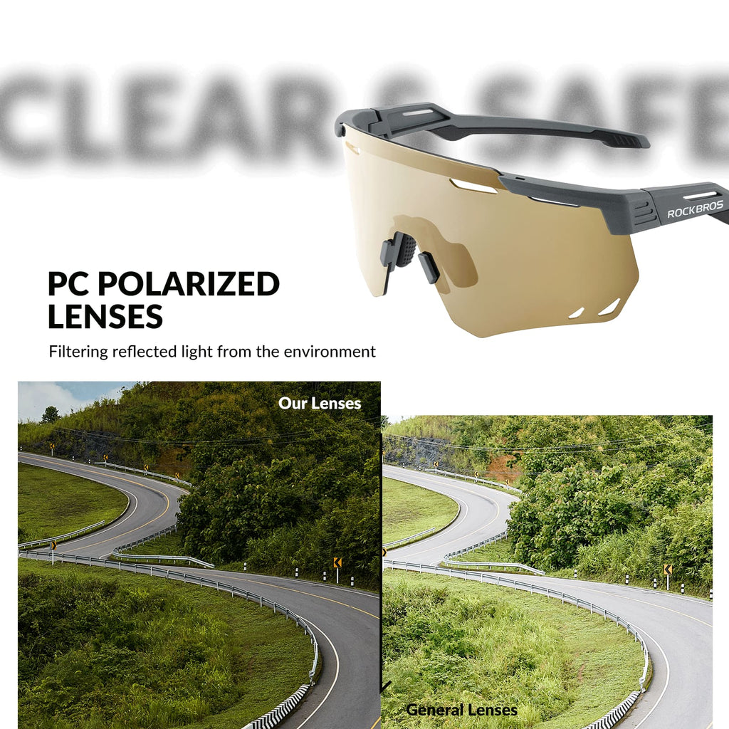 Gafas de ciclismo polarizadas a prueba de viento
