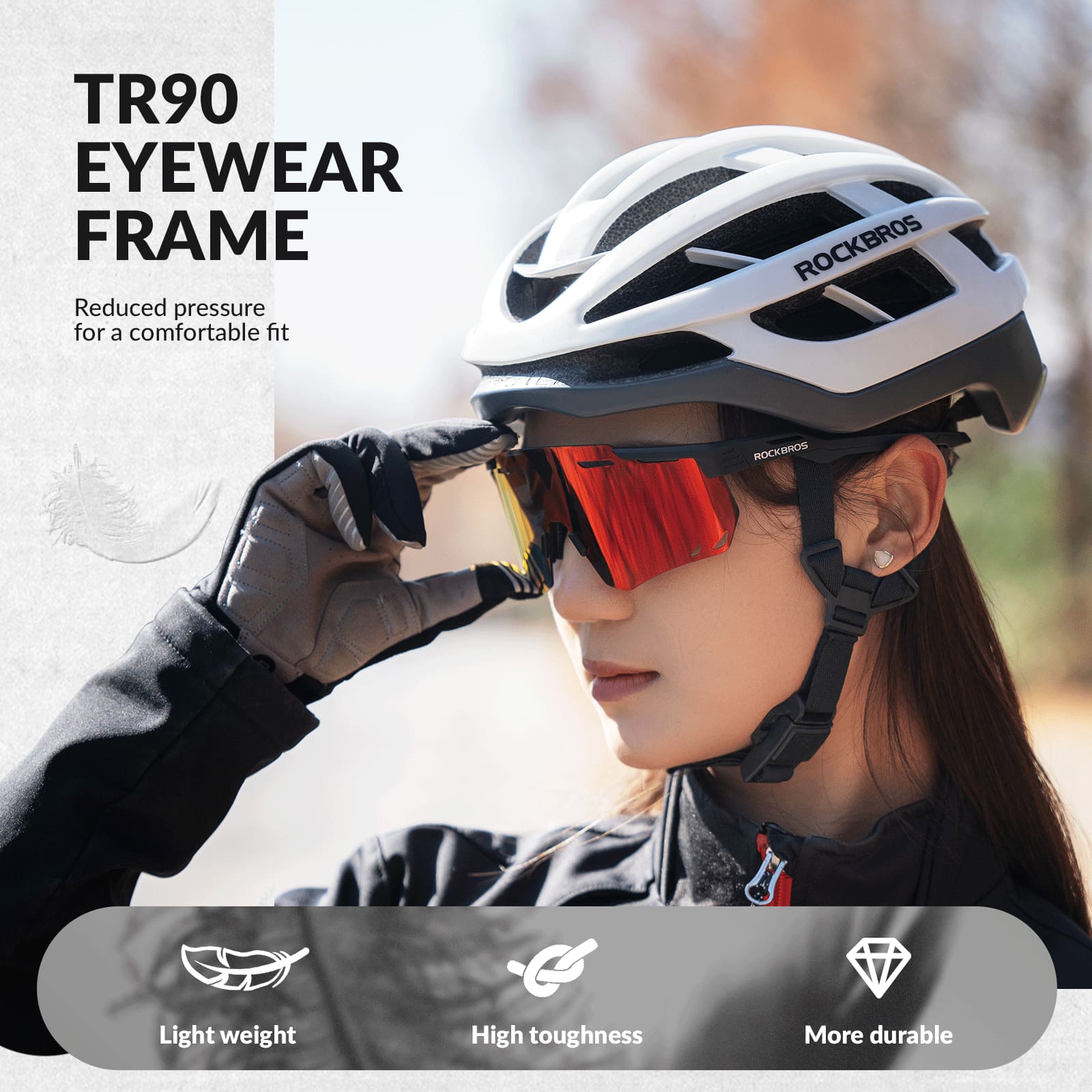 Gafas de ciclismo polarizadas a prueba de viento