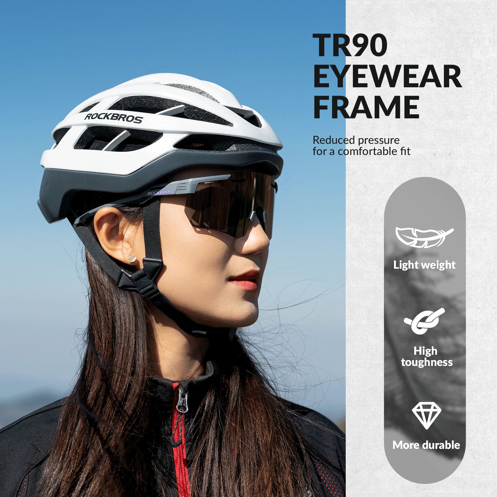 Gafas de ciclismo polarizadas a prueba de viento