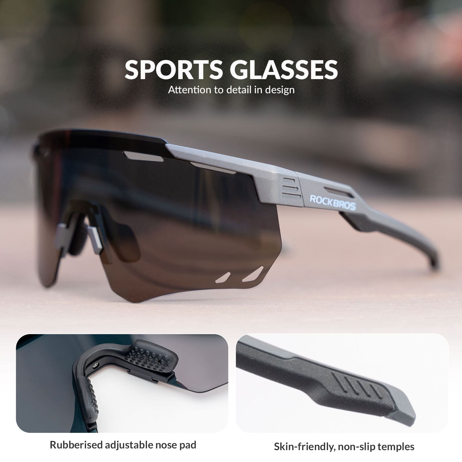 Gafas de ciclismo polarizadas a prueba de viento