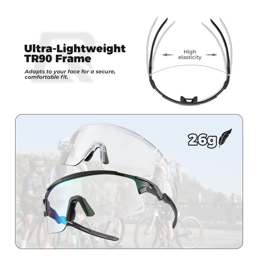 Gafas de sol deportivas polarizadas de medio armazón - SP337