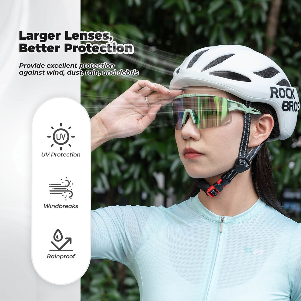 Gafas de sol deportivas polarizadas de medio armazón - SP337