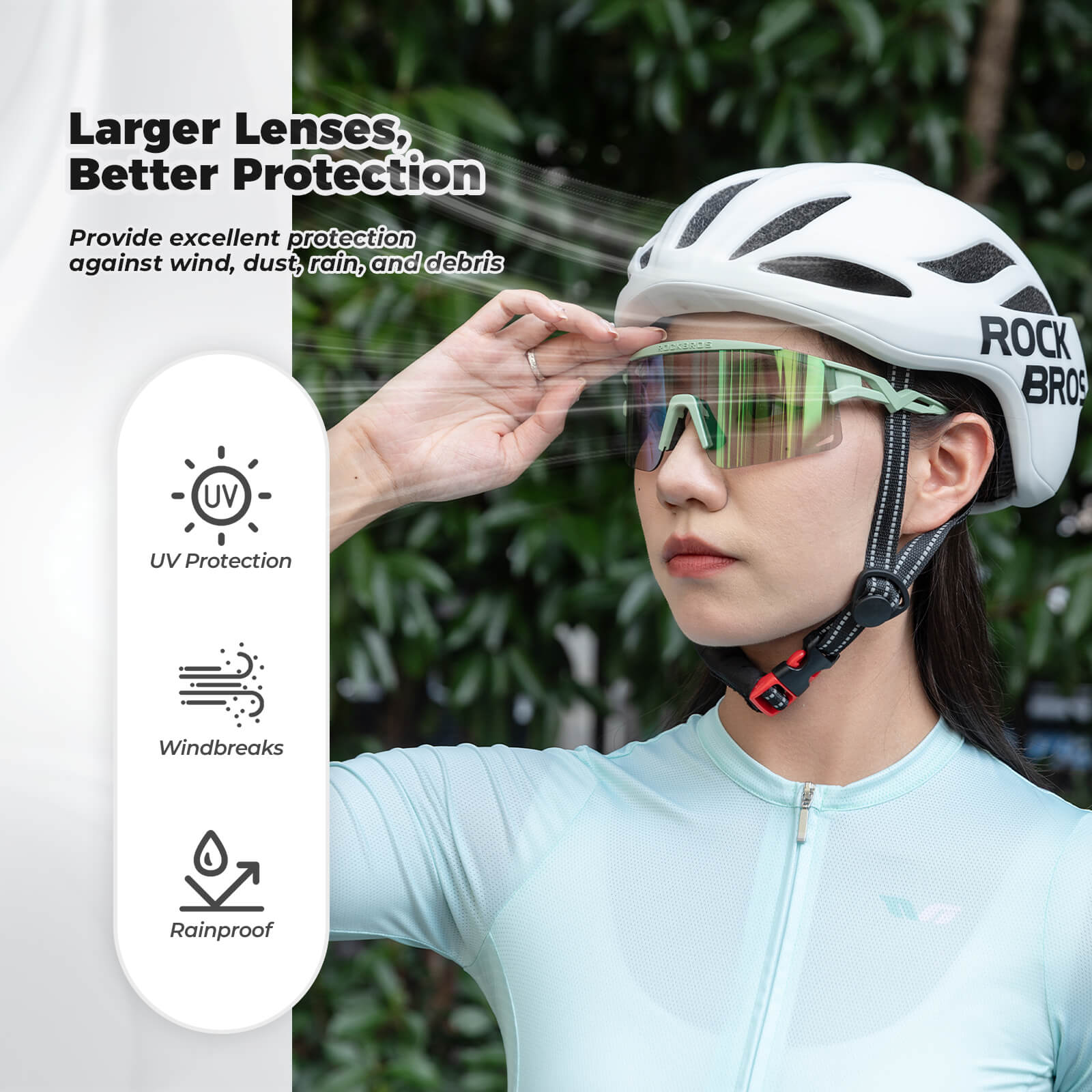 Gafas de sol deportivas polarizadas de medio armazón - SP337