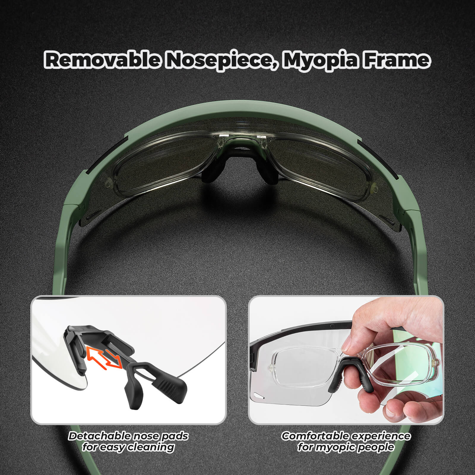 Gafas de sol deportivas polarizadas de medio armazón - SP337