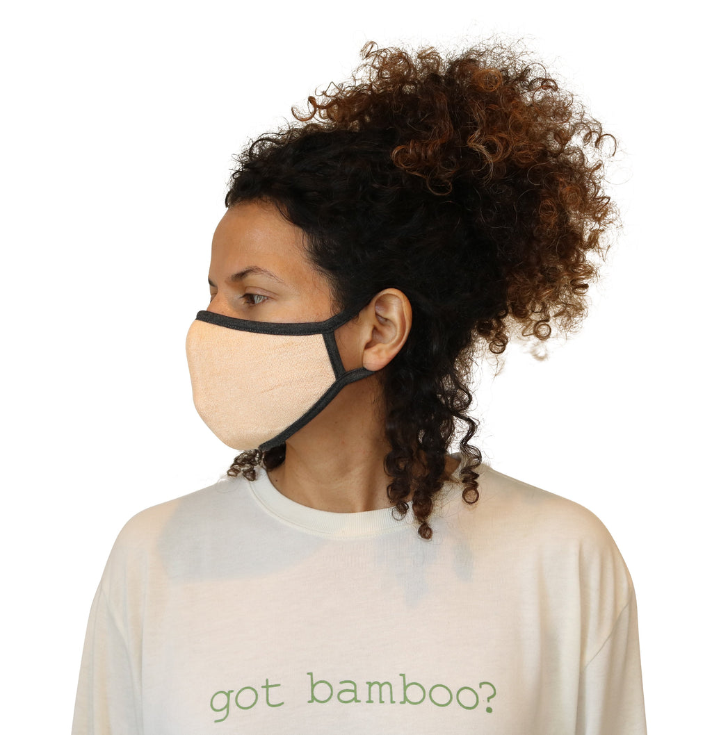 Mascarilla de bambú hilado transpirable - Natural, suave como la seda, ultra cómoda
