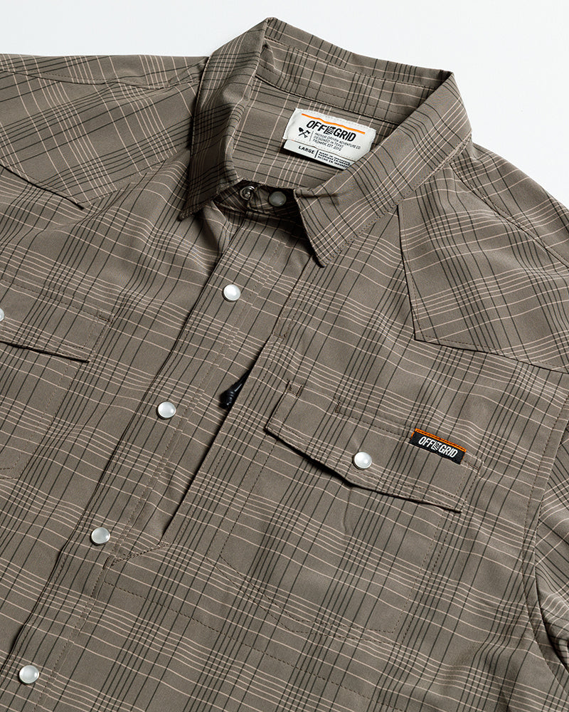 Camisa Deke SS - Marrón Beluga