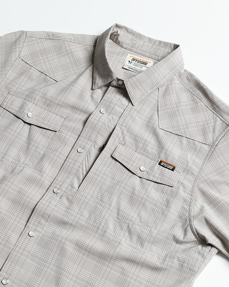 Camisa Deke SS - Gris tormenta