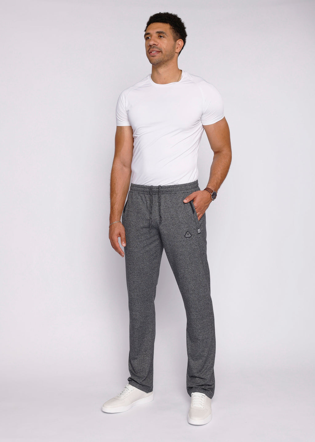 Pantalón de chándal deportivo de gran comodidad para todo el día - Recto (Talla alta)