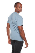 Camiseta de manga corta de viscosa de bambú/algodón orgánico con costuras en contraste para hombre
