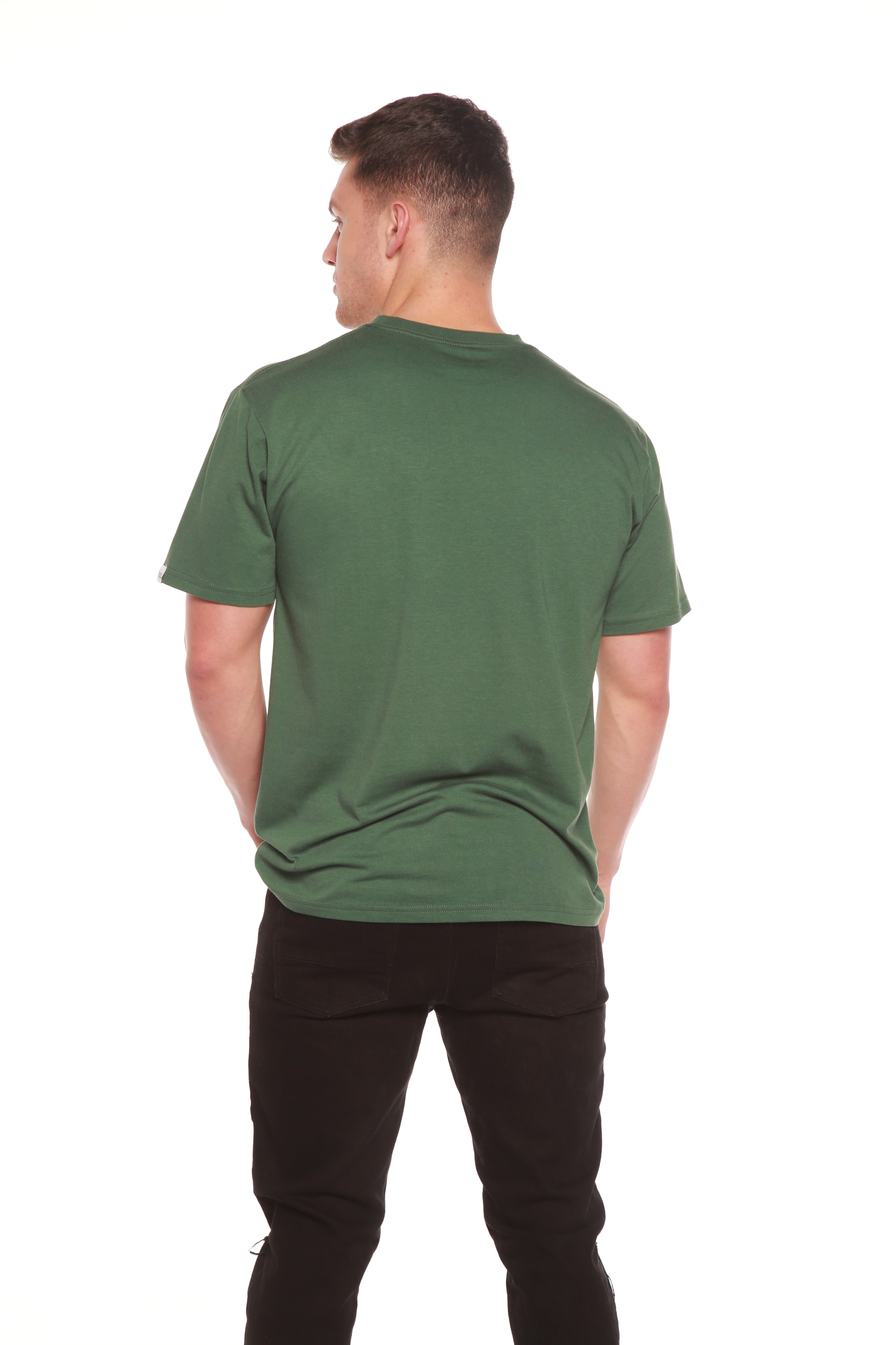 La camiseta de manga corta original para hombre de bambú de viscosa/algodón orgánico - Corte clásico