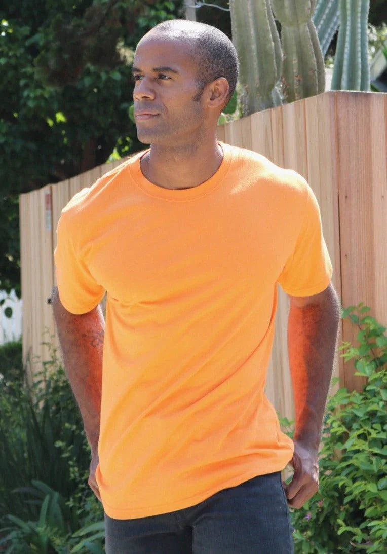 Camiseta de manga corta para hombre de viscosa de bambú/algodón orgánico - Paquete de 5 colores surtidos