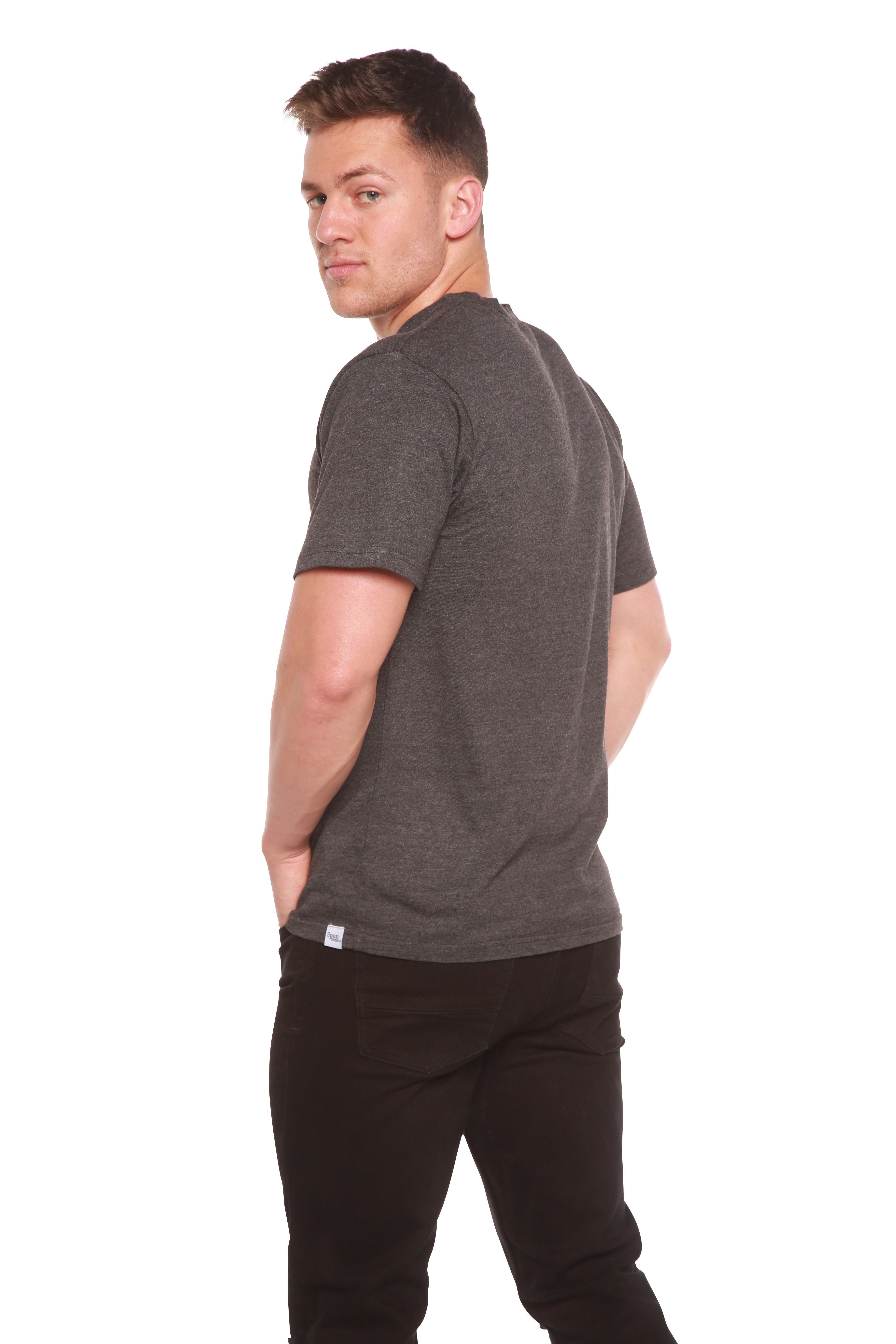 Liquidación Camiseta de Manga Corta de Bambú para Hombre - Corte Clásico