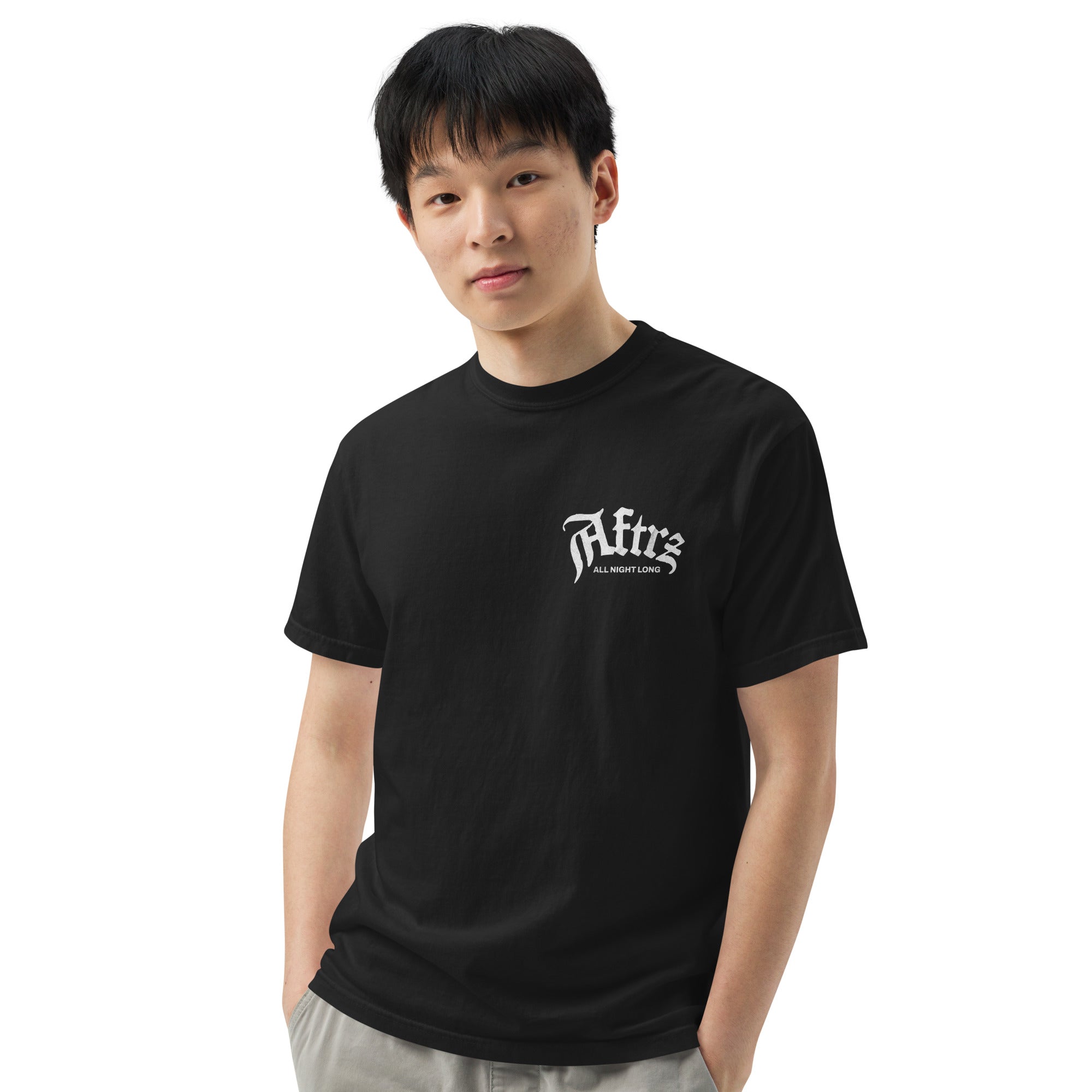 Camiseta de peso pesado Aftrz Horse All Night Long
