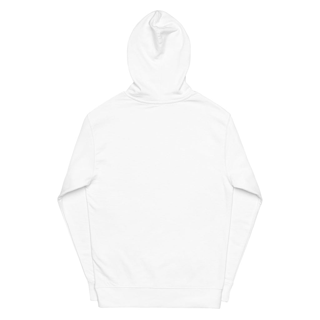 Sudadera con Capucha Aftrz Grunge Blanca y Negra de Peso Medio