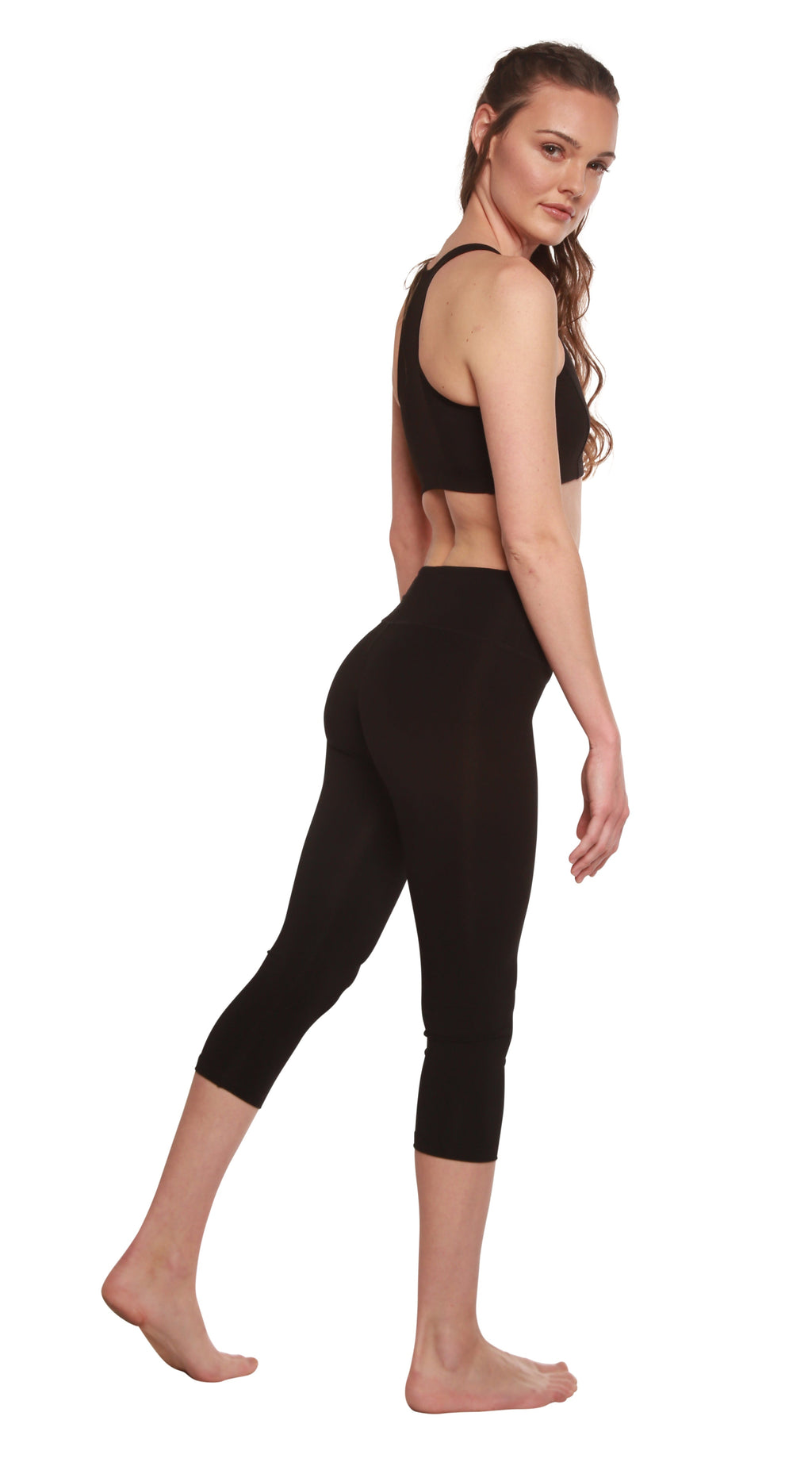 Leggings Capri de Mujer de Bambú Viscosa/Algodón