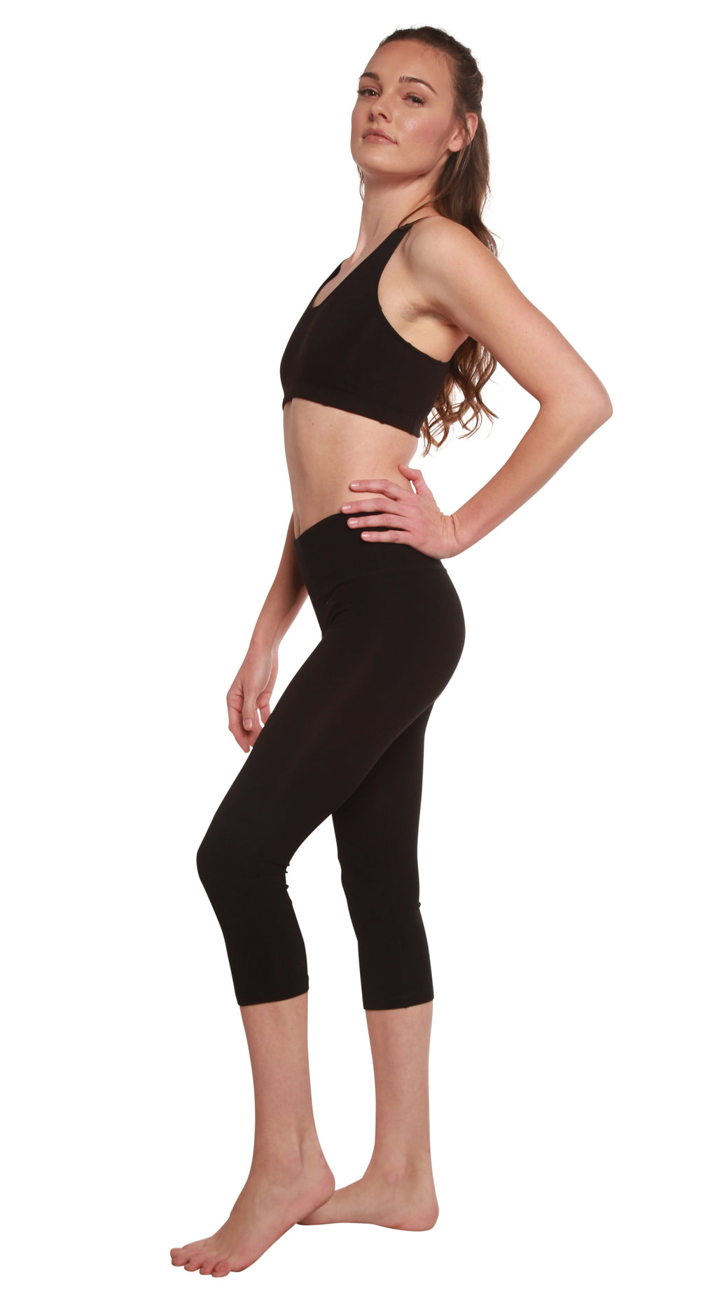 Leggings Capri de Mujer de Bambú Viscosa/Algodón