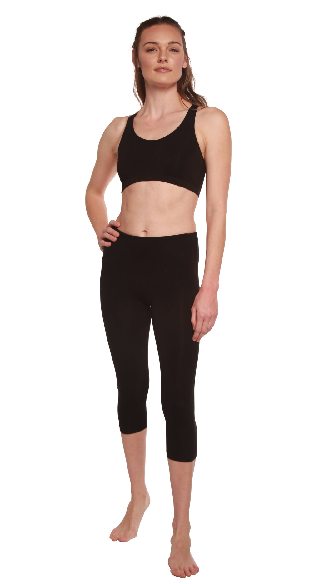 Leggings Capri de Mujer de Bambú Viscosa/Algodón