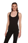 Liquidación Camiseta de tirantes estilo nadadora de bambú/algodón para mujer